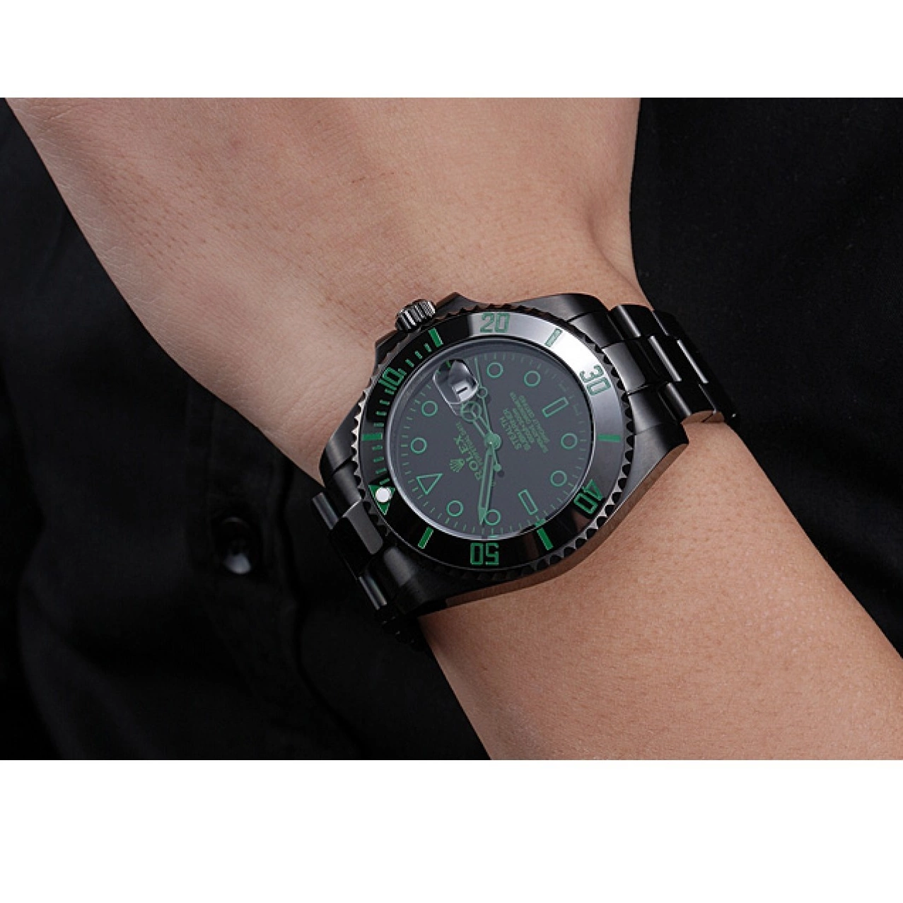 Aaa replica watch Ceramic Submariner Rolex 622007 Black Stealth 0807